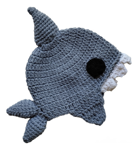 Gorro Tiburon Crochet  Artesanal 