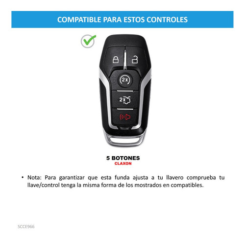Funda Carcasa Llave Control Lincoln Mkz 2013 A 2016