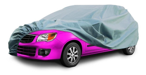 Imagen 1 de 6 de Cubre Auto Plateado Polyester Xl