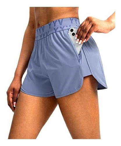 Shorts Cortos De Correr Para Mujer Con Bolsillos Talla M