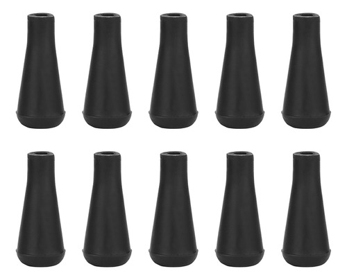 Accesorios Field Point Negros Y Negros De 6 Mm, 10 Piezas De