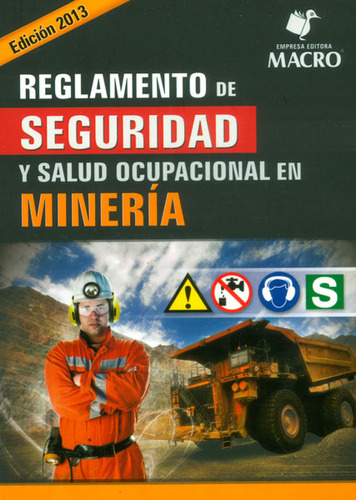 Reglamento De Seguridad Y Salud Ocupacional En Mineria, De Macro Editorial. Editorial Macro, Tapa Blanda, Edición 1 En Español, 2015