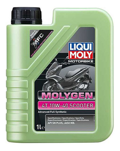 Aceite 10w40 Molygen  Yamaha Nmax Liquimoly