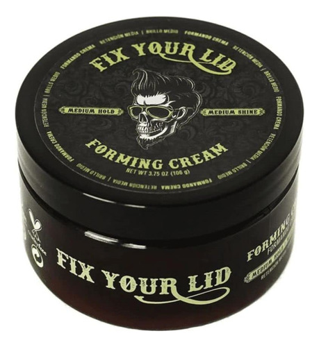 Fix Your Lid Crema Formadora De 3.75 Oz De Fijacion Media Pa