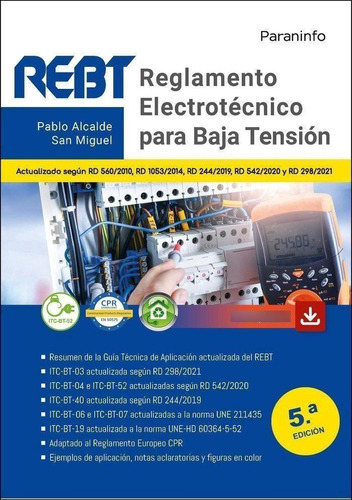 Libro: Reglamento Electrotecnico Para Baja Tension 5.ª Edici