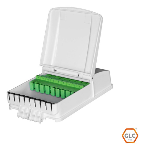 Caja Distribucion Ftth 1x8 Sc/apc Fttb Fácil Conexión Glc