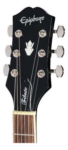 Guitarra elétrica EpiPhone Modern Tribute Sg Ebony Ebony, cor preta, material de escala, orientação da mão, mogno, mão direita