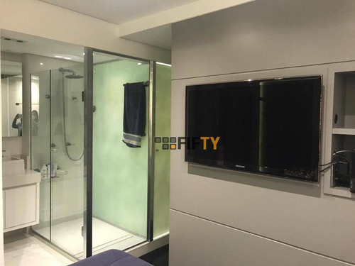 Apartamento Com 1 Dormitório Para Alugar, 66 M² Por R$ 6.500,00/mês - Brooklin - São Paulo/sp - Ap41330