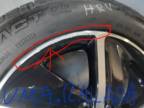 Roda + Pneu Aro 17 Hr-v / Hrv 19 Á 21 Só 1 Roda Com Uma Pequ (Usado)