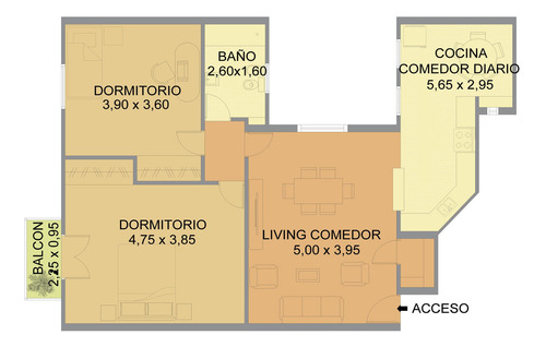 Imagen 17 de 17 de Encantador Semipiso De 3 Ambientes En Edifcio De Estilo