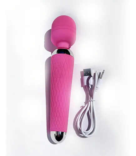 Vibrador Strong Magic Wand, punto G, clítoris, vagina rosa, masajeador de cítricos, varita mágica, batería USB portátil
