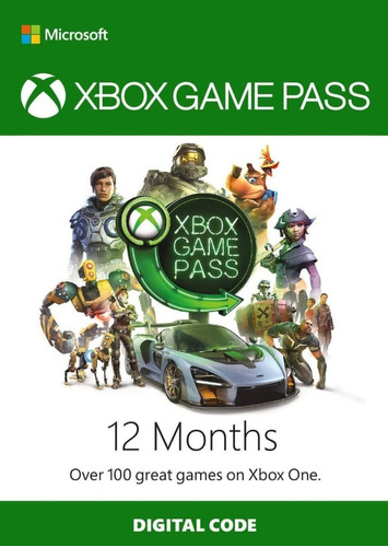 Gift Cards Xbox Game Pass Tarjeta Regalo De 12 Meses Código