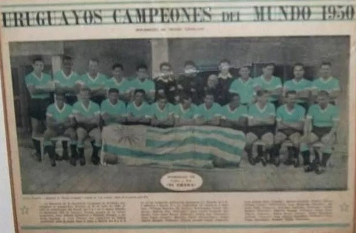 Poster Uruguay Campeón 1950 Plantel Completo Cuadro Colgable