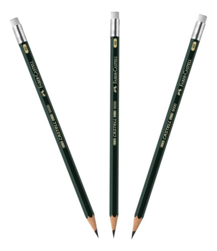 Lápiz 6b Faber Castell X 3und