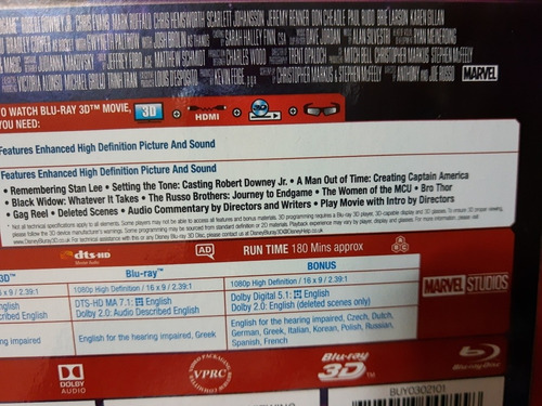 Blu-ray 3d Original Vingadores Ultimato Avengers Endgame