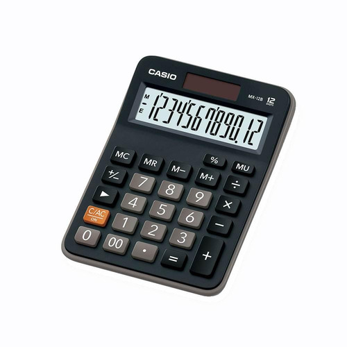 Imagen 2 de 2 de Calculadora De Escritorio Casio Mx-12b-bk Negro