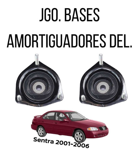 2 Bases Amortiguador Del Sentra 2001-2006 Original