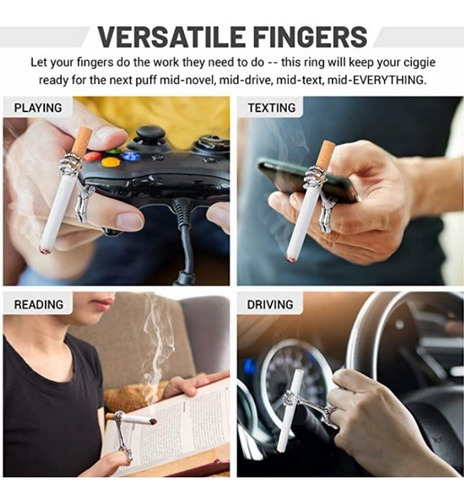 Imagen 5 de 5 de Soporte Metálico Para Cigarrillos, Accesorio Para Fumar, Tal