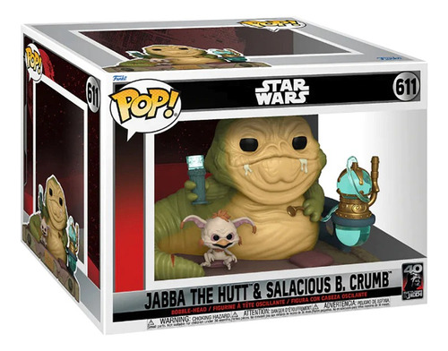 Funko Pop Star Wars  Jabba El Hutt Con Salacious 40th Delux