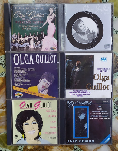 Cd Lote Olga Guillot 6 Discos Solo Para Entendidos Original 