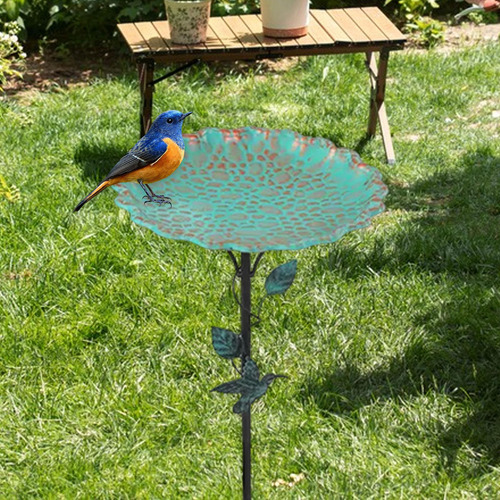 Comedero Para Pájaros De Metal Para Jardín Al Aire Libre,