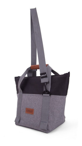 Imagen 5 de 8 de Bolso Térmico 10 Lts Diseño Negro Chilly