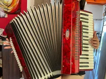 Comprar Acordeon 80 Bajos - De Teclas - Sarai -  Rojo - Poco Usado