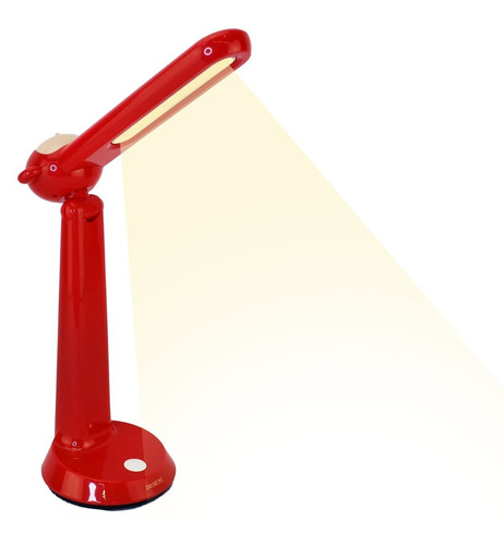 Luminária Macaco 5w Toque Touch Abajur Baby Fonte D438 Cor da cúpula Vermelho