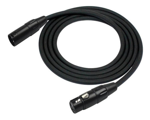 Cable Micrófono Negro Kirlin 6mts Mpc-470pb-6