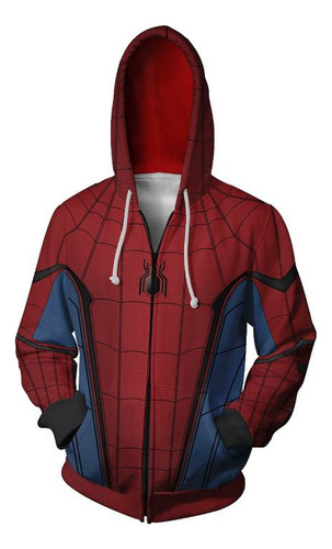 Spider-man:homecoming Sudadera Con Capucha 3d Para Cosplay