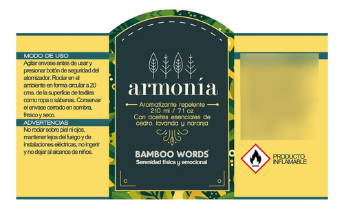 Spray Aromatizante Repelente 210 Ml Cedro-lavanda-naranja