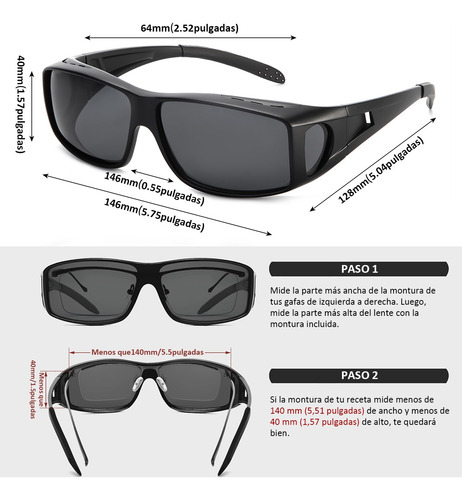 Gafas De Sol Envolventes Moda Polarizados Hombre Y Mujer