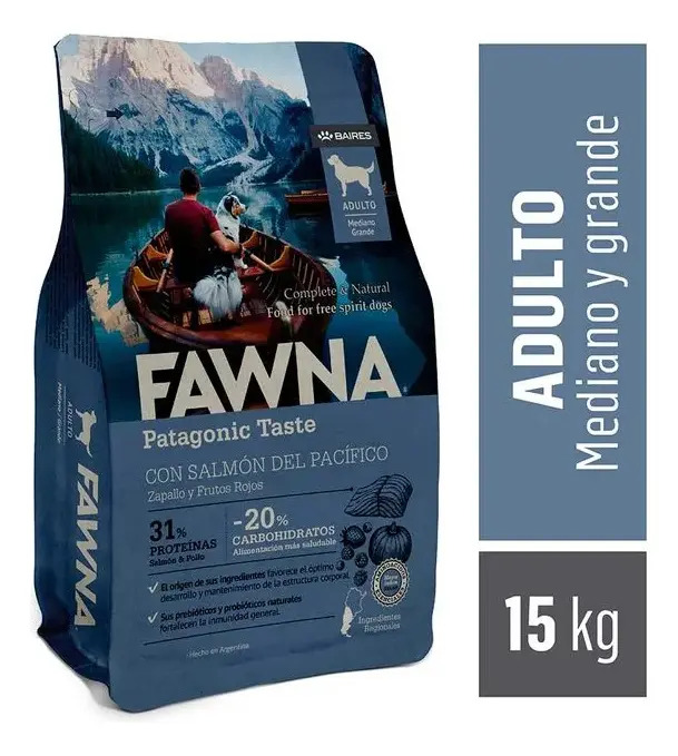 Fawna Super Premium Adultos Perro Adulto Raza Mediana Salmon x 15 kg