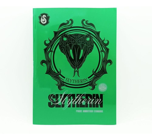 Cuaderno Harry Potter Slytherin 21x15 - Hojas Lisas Color Verde