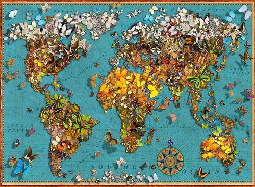 Puzzle Mundo De Las Mariposas 500 Piezas- Ravensburger
