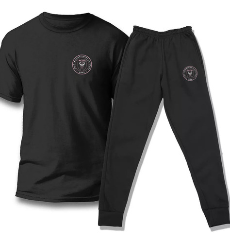 Conjunto Inter Miami Remera Jogging Pantalon Algodon Futbol