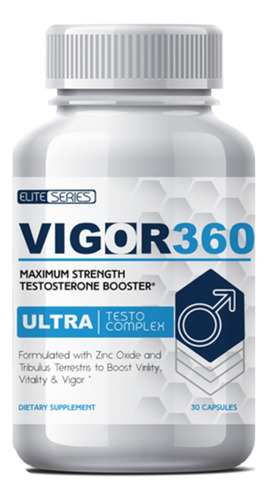 Imagen 1 de 1 de Suplemento en cápsulas Vigor360  Ultra testosterona en pote 30 un