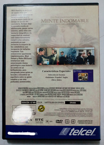 Mente Indomable Dvd Original Ed. Telcel (Usado)