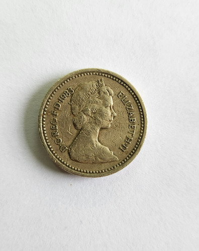 Moneda One Pound Año 1983 Reino Unido Coleccionable