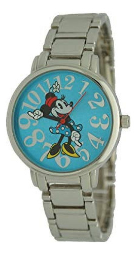 Reloj Disney Para Mujer Mn2122 Minnie Mouse Correa De