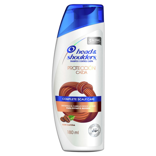 Shampoo Head & Shoulders Complete Scalp Care Protección Caída Con Cafeína en botella de 180mL por 1 unidad
