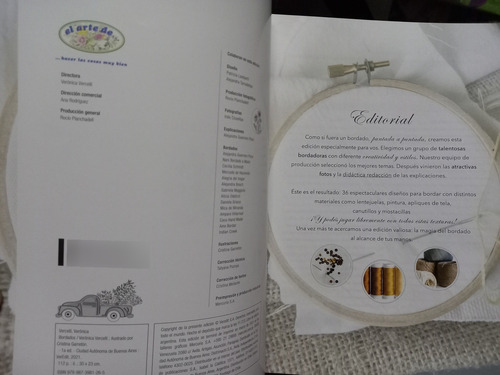 Bordados, Libro C/36 Diseños, El Arte De Tejer+5 Revistas