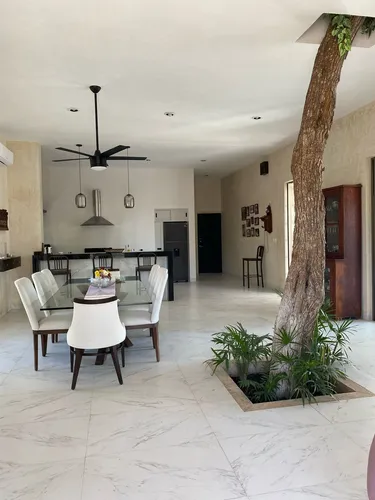 Casa Tipo Hacienda De Un Piso De 4 Recamaras En La Ceiba 2, Dzibilchaltún