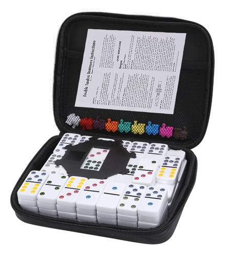 ~? Demteric Mexican Train Dominoes Set Double 12 Dominos Tra