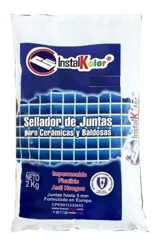 Instalkolor Gris Oscuro 2kg Sellador Juntas Morteros