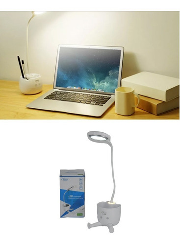 Lampara Escritorio Velador Led Recargable Flexible Mesa Luz