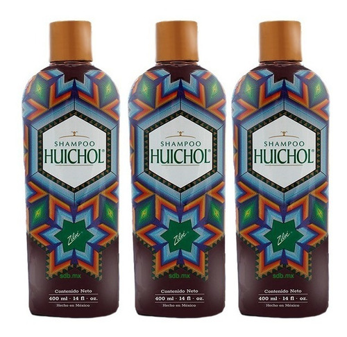 Imagen 1 de 3 de Super Kit De 3 Shampoo Del Indio Huichol Envio Gratis