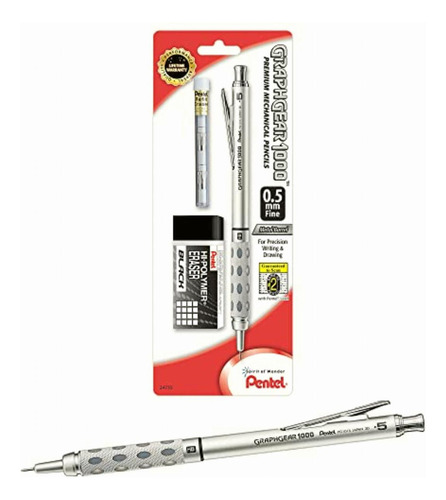 Pentel Graphgear 1000 Lápiz De Dibujo Automático, 1 Lápiz