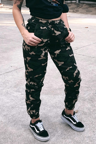 calça tipo exercito feminina