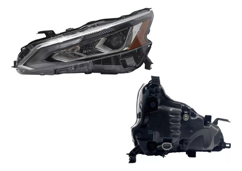 Faro Izq Negro C/ Lupa C/ Luz Dia Led Dfzp Altima 2019 2020